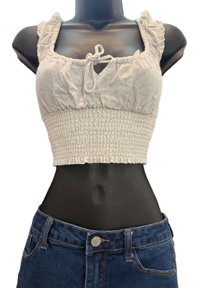 KENDALL & KYLIE Blouses White Linen/Rayon - Image 1