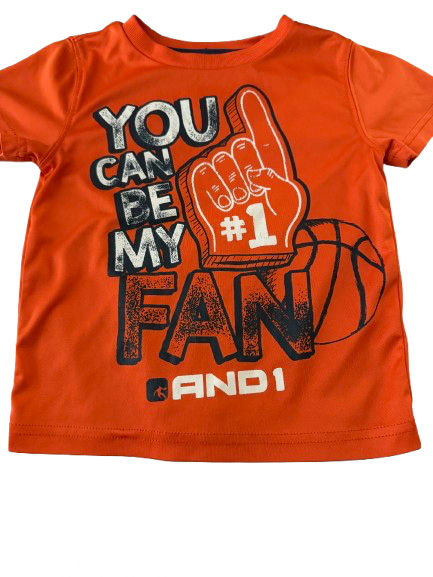 AND 1 Shirts Orange Polyester - Image 1