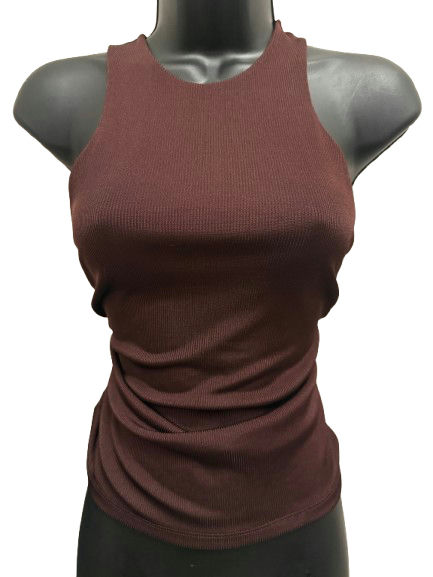 A NEW DAY Sleeveless Brown Polyester/Spandex - Image 1