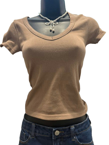 NO BOUNDARIES Blouses Brown Nylon - Image 1