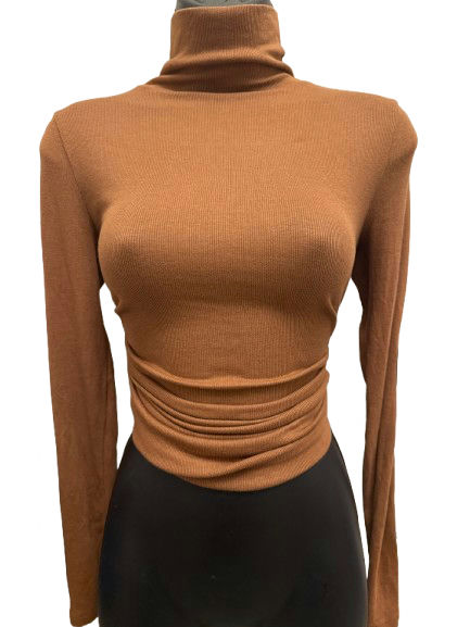 A NEW DAY Long Sleeve Brown Cott - Image 1
