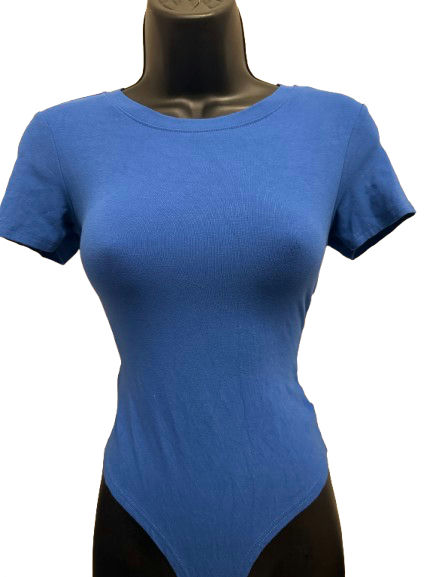UNBRANDED Tops Blue Rayon/Spandex - Image 1