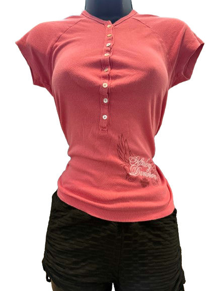 HARLEY DAVIDSON Blouses Pink Cotton - Image 1
