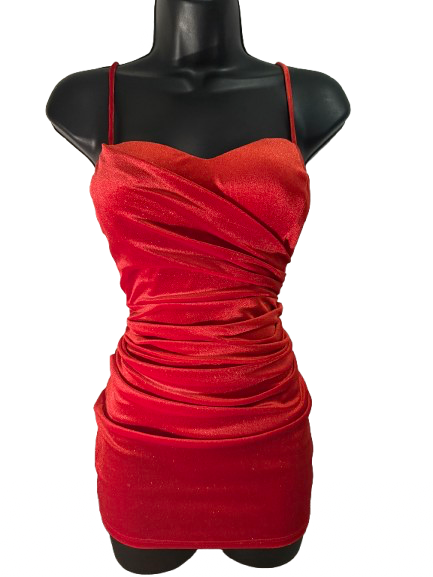 JANUARY 7 Mini Red Polyester, Spandex - Image 1