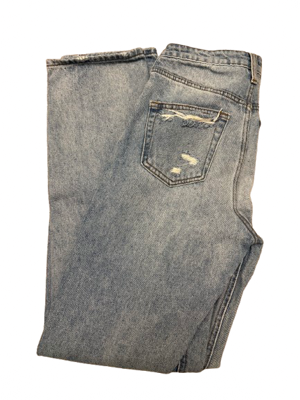 FASHION NOVA Straight & Boyfriend Blue Cotton - Image 1
