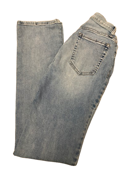 FASHION NOVA Straight & Boyfriend Blue Cotton, Spandex - Image 1