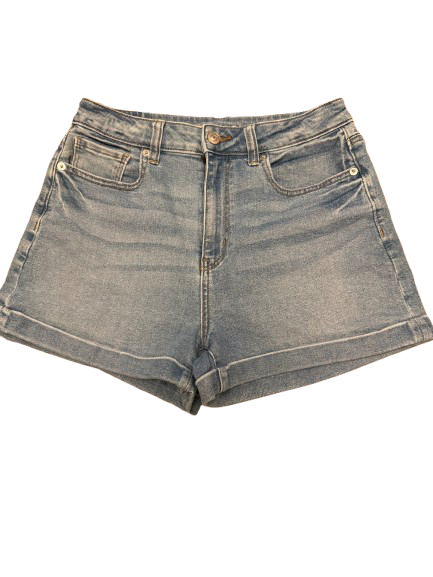 AMERICAN EAGLE Shorts Blue Cotton, Polyester, Viscose - Image 1