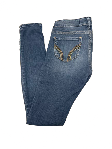 HOLLISTER skinny & Jegging Blue Cotton, Polyester - Image 1