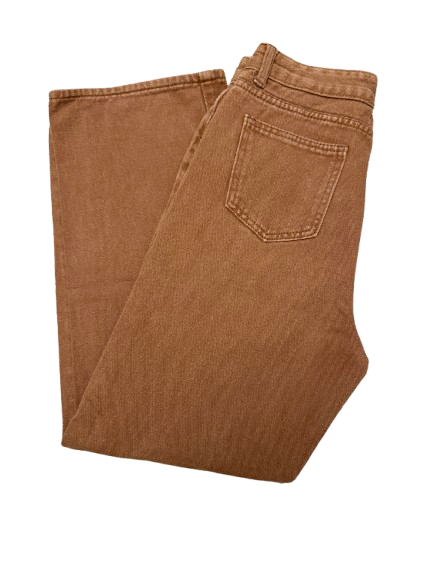 UNBRANDED Straight & Boyfriend Brown Cotton - Image 1