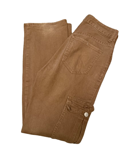 S.O.N.G Casual Pants Brown Cotton - Image 1