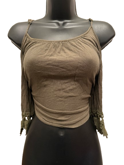 AMBIANCE Blouses Green Polyester, Cotton - Image 1