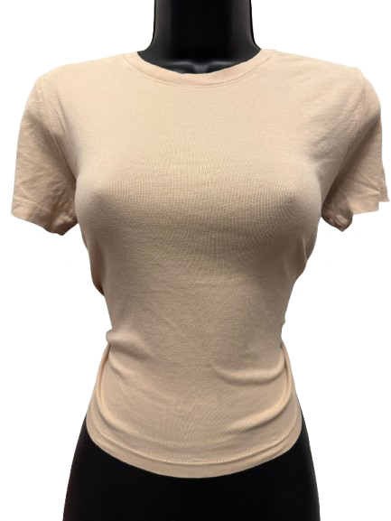ZARA T-Shirts Beige Cotton - Image 1