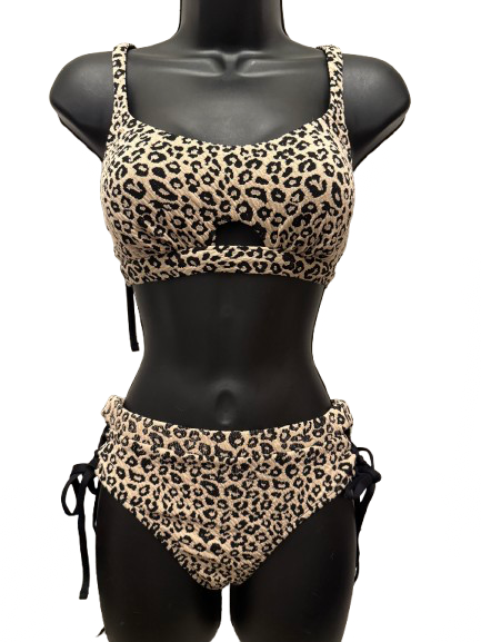 TIME AND TRU Two Piece Brown Polyester, Nylon, Spandex - Image 1