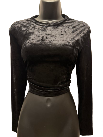 DIVIDED Long Sleeve Black Polyester Blend - Image 1