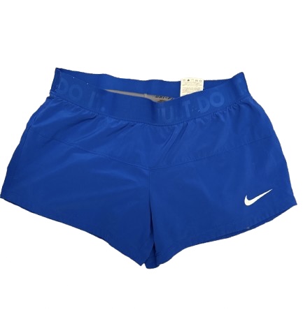 NIKE Shorts Blue Cotton, Spandex - Image 1