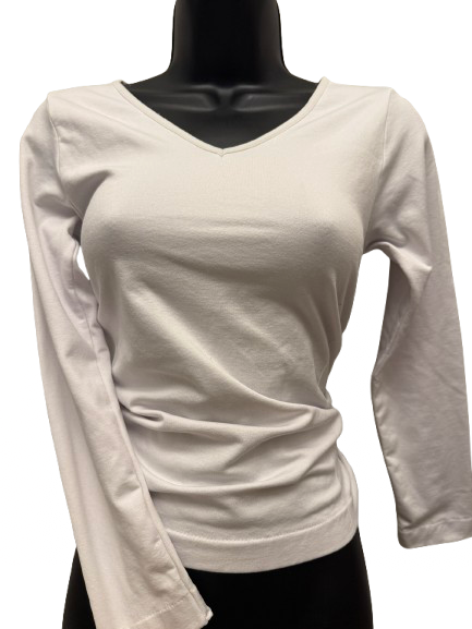 LOVE POEM Long Sleeve White Polyester, Spandex - Image 1