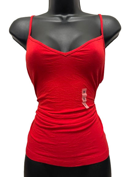 OLD NAVY Sleeveless Red Cotton, Spandex - Image 1