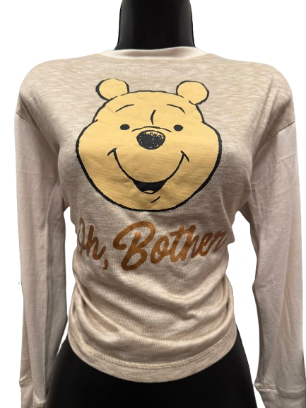DISNEY Long Sleeve Cream Polyester, Spandex - Image 1