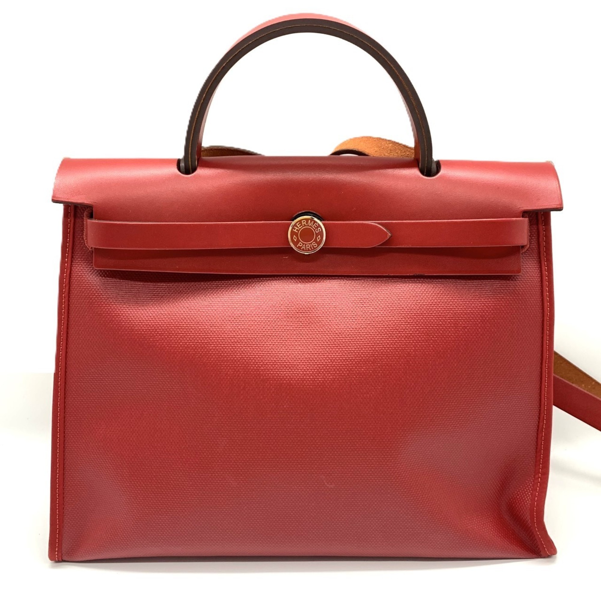 HERMES Shoulder Bags & Satchels Red Leather - Image 1