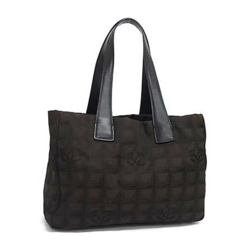 CHANNEL Tote Bags Brown Nylon Blend, Leather - Image 1
